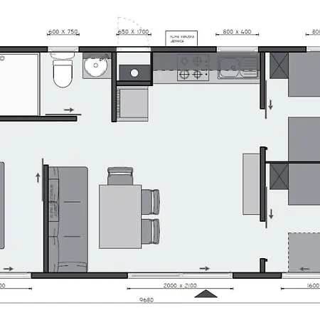 Mobile Sole Kamp alanı Biograd Na Moru